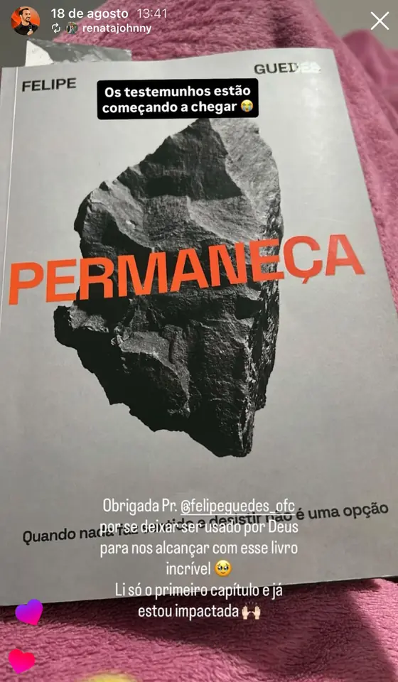 Story de leitora impactada pelo primeiro capítulo de Permaneça